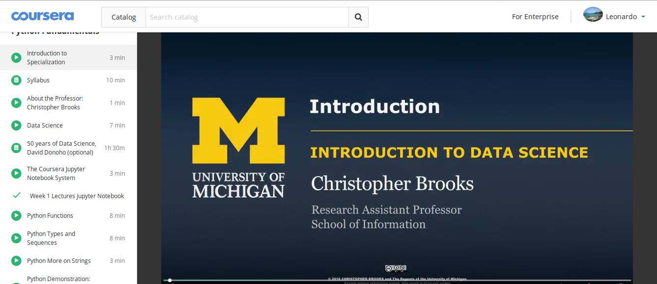 data science coursera