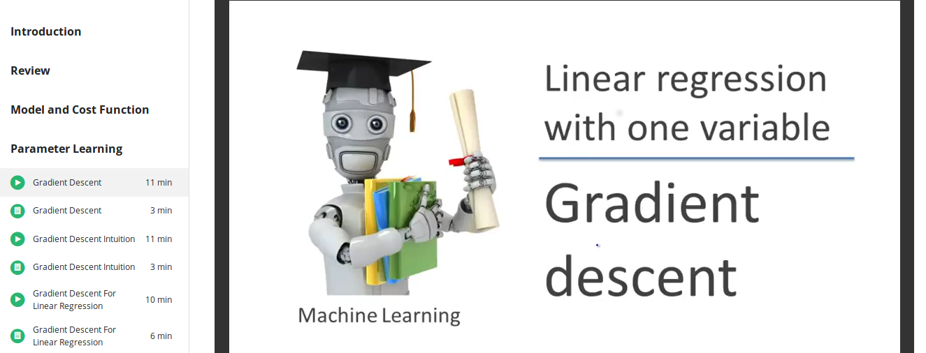 curso de aprendizaje automatico de coursera